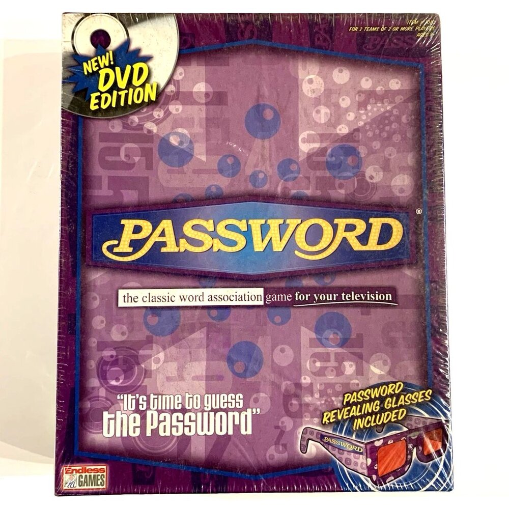 NEW Password DVD Edition Classic Word Assoc Game w/ Revealing Glasses - Sealed